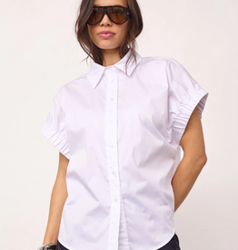 Co'Couture Poppy Elastic Cuff SS Shirt White
