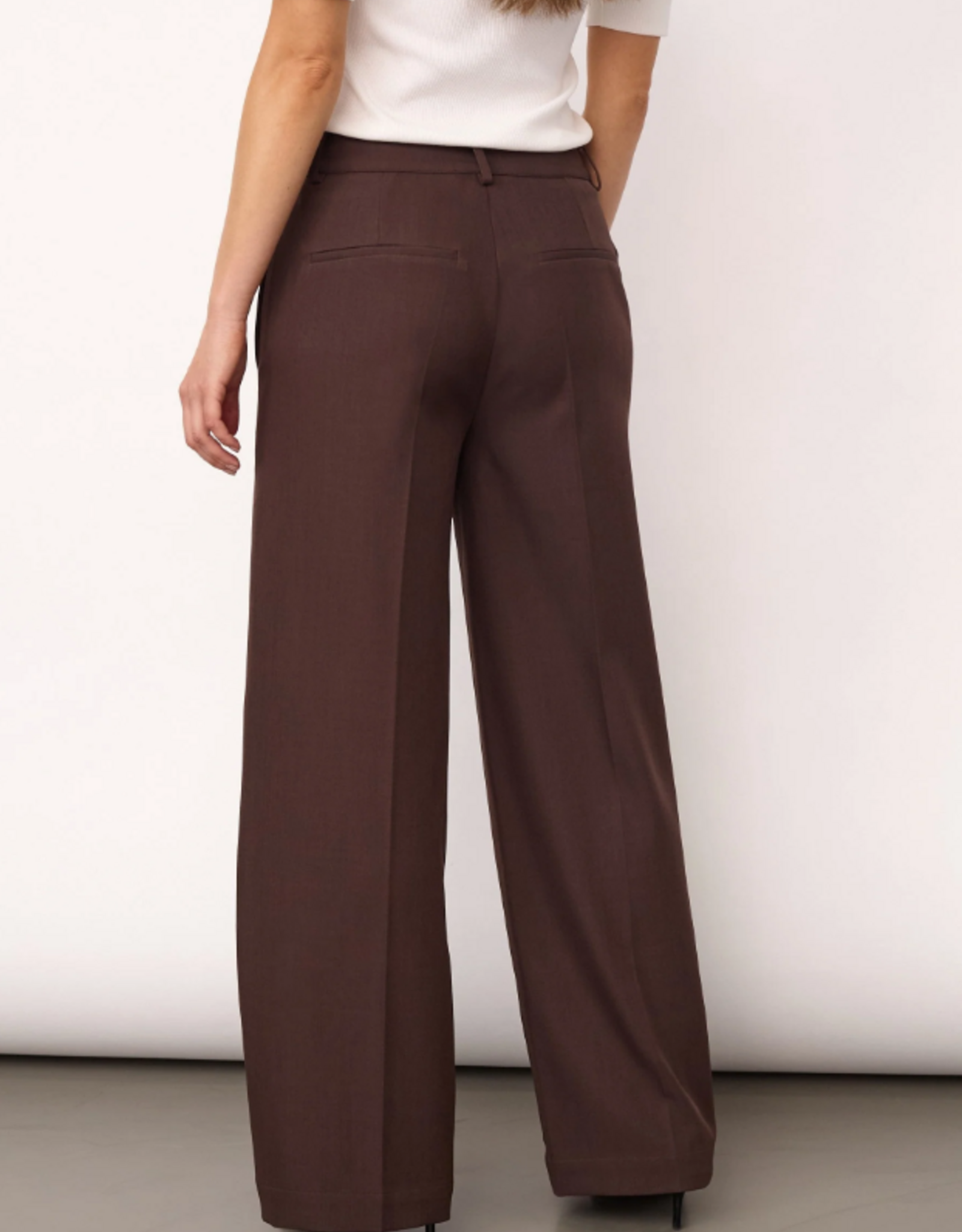 Co'Couture Luna Wide Pant Dark Brown L34