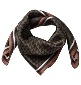 Co'Couture Shila Silk Scarf Brown