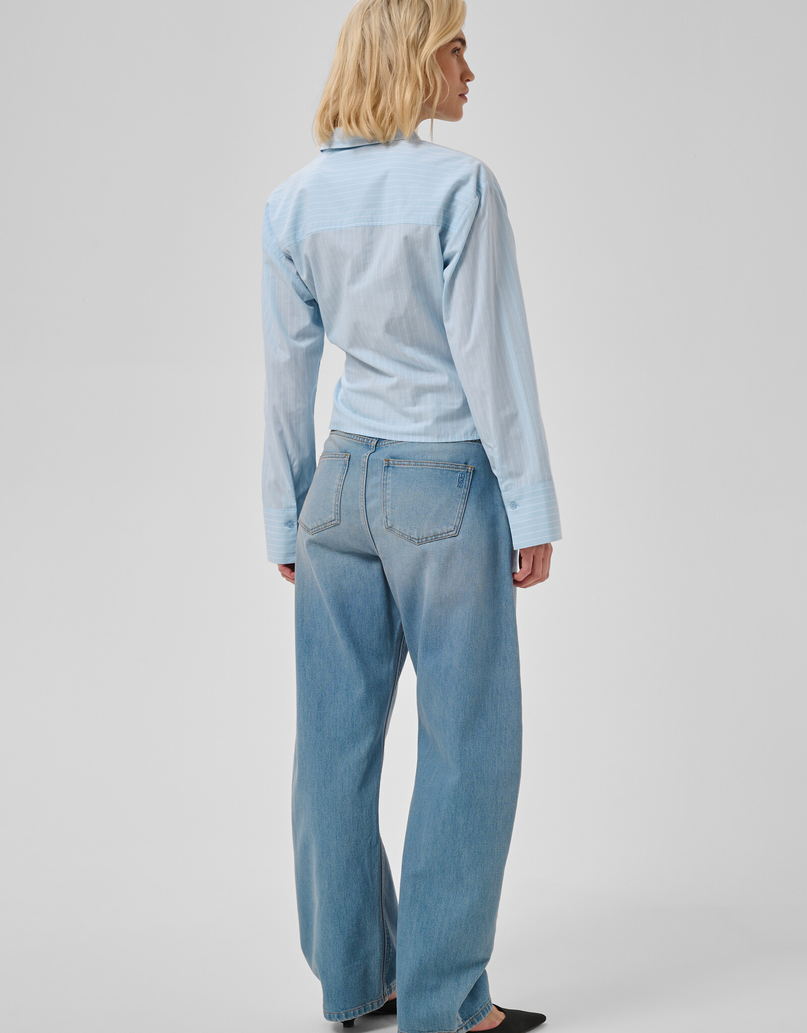 My Essential Wardrobe Bella Belt Shirt Angell Falls Stripe