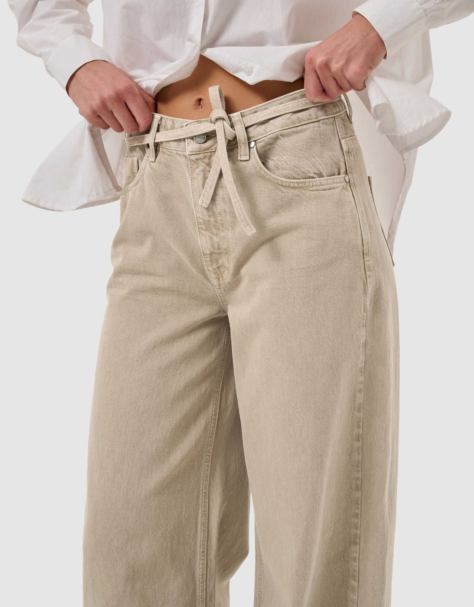 My Essential Wardrobe Karo 175 Mid X-Wide Silver Sage L32
