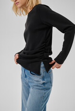 My Essential Wardrobe Helle Asymmetric Blouse Black
