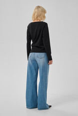My Essential Wardrobe Helle Asymmetric Blouse Black