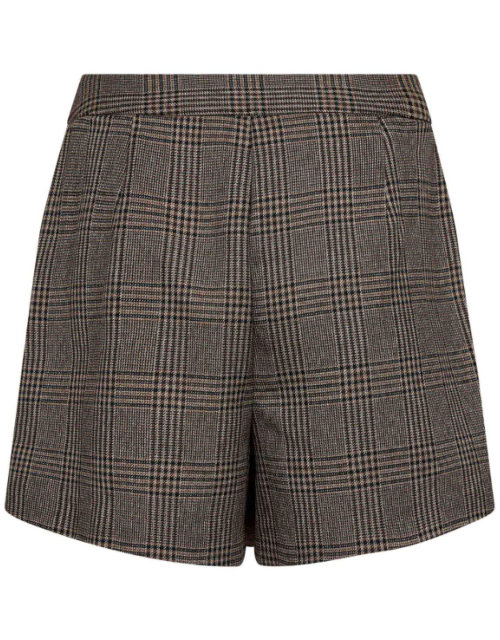 Co'Couture Veya Check Wrap Skort Brown
