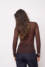 Co'Couture Barna O-Neck Blouse Dark Brown