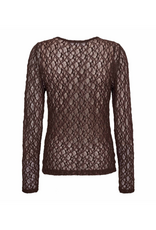 Co'Couture Barna O-Neck Blouse Dark Brown