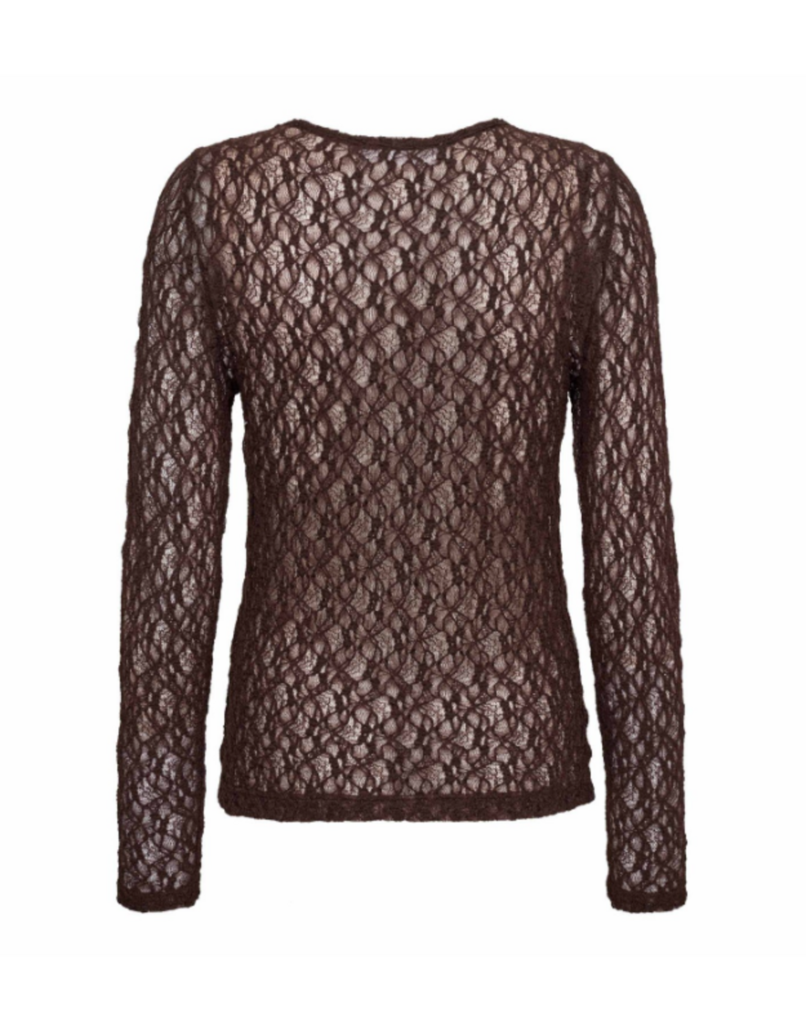 Co'Couture Barna O-Neck Blouse Dark Brown
