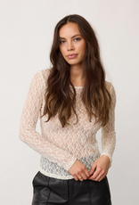 Co'Couture Barna O-Neck Blouse Off-White