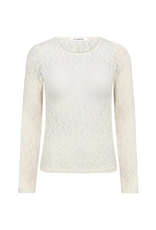 Co'Couture Barna O-Neck Blouse Off-White