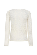 Co'Couture Barna O-Neck Blouse Off-White