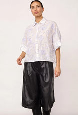 Co'Couture Elric Flower SS Shirt White