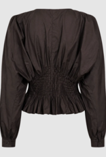 Cph Muse 207362 Poplin Blouse Jacquard Mulch