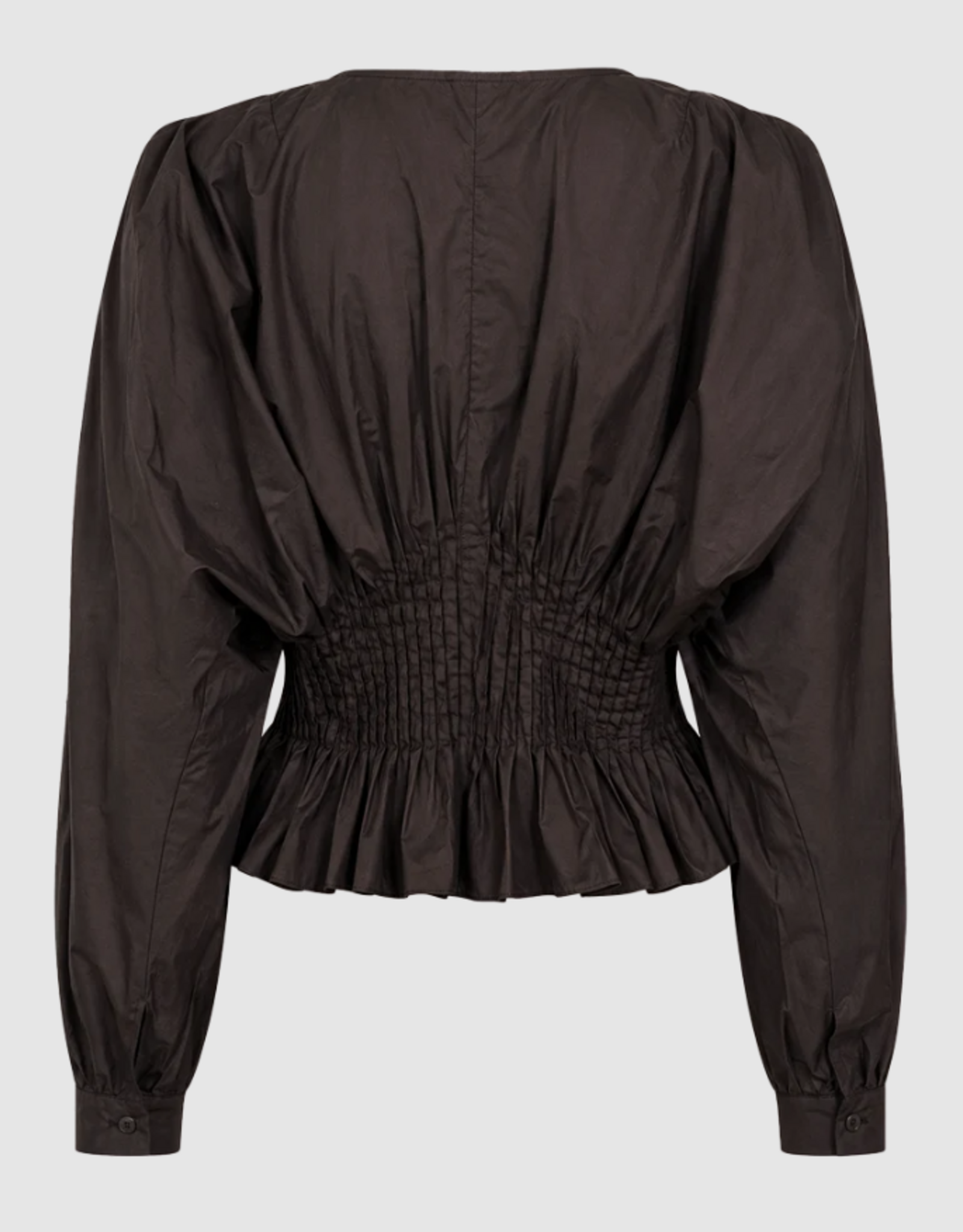 Cph Muse 207362 Poplin Blouse Jacquard Mulch