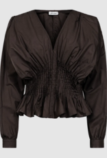 Cph Muse 207362 Poplin Blouse Jacquard Mulch