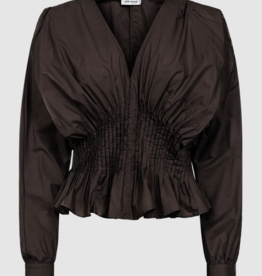 Cph Muse 207362 Poplin Blouse Jacquard Mulch