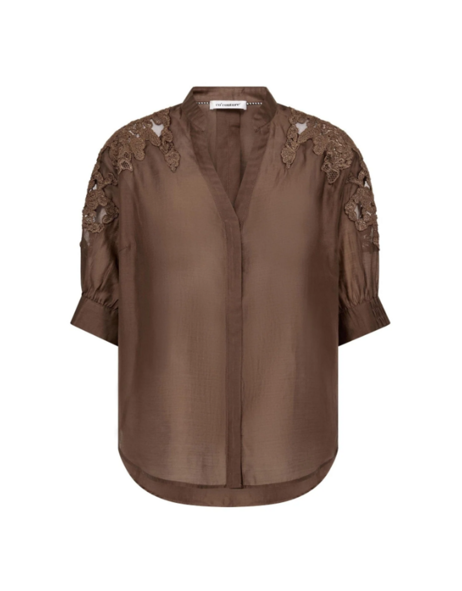 Co'Couture Kawa Embellished SS V-Shirt
