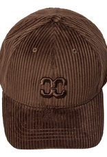 Co'Couture Sachi Cord Cap Dark Brown