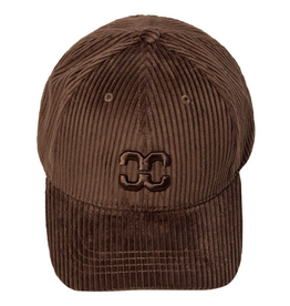 Co'Couture Sachi Cord Cap Dark Brown