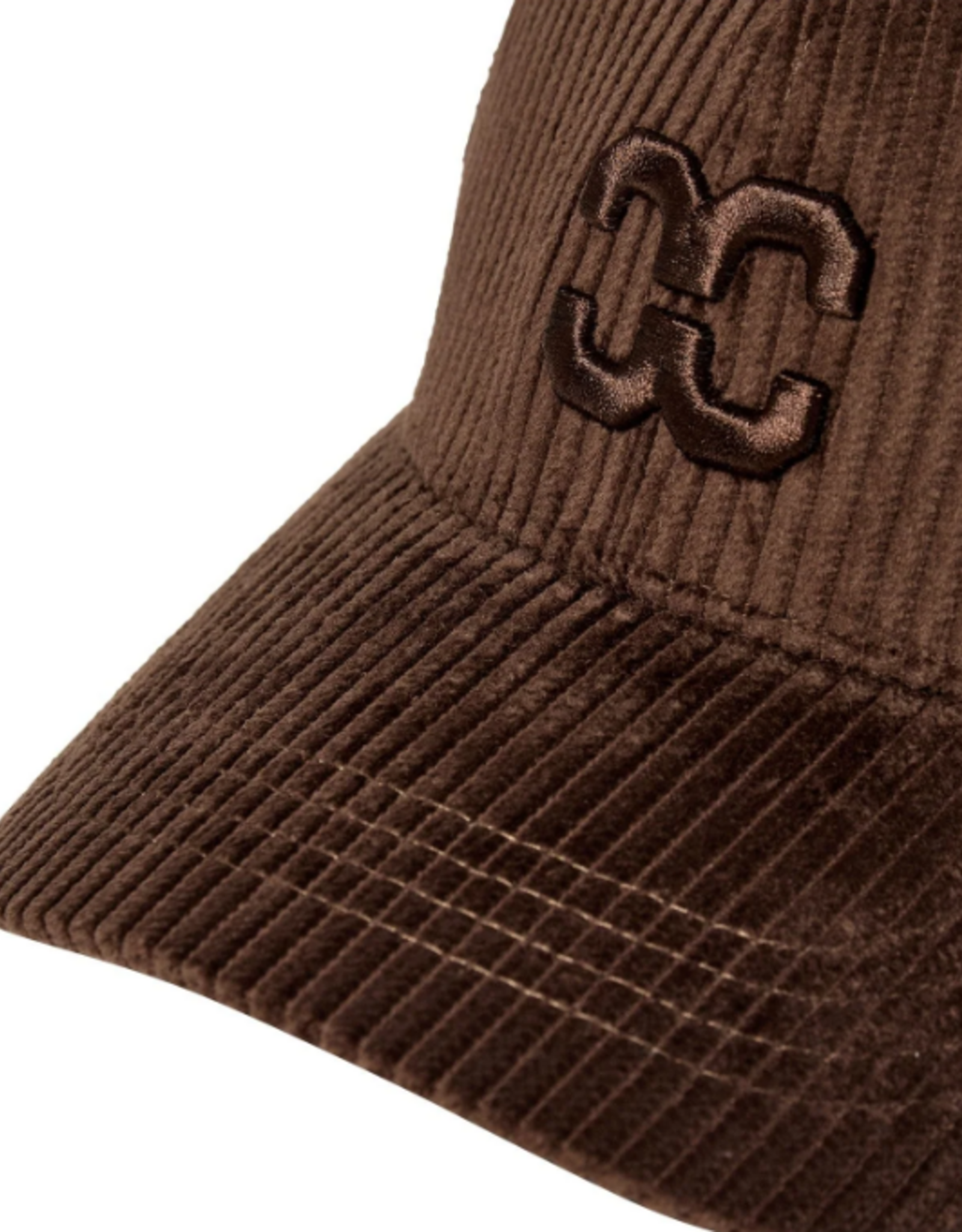 Co'Couture Sachi Cord Cap Dark Brown