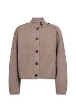 Co'Couture Row Utility Cardigan Mink
