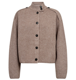 Co'Couture Row Utility Cardigan Mink