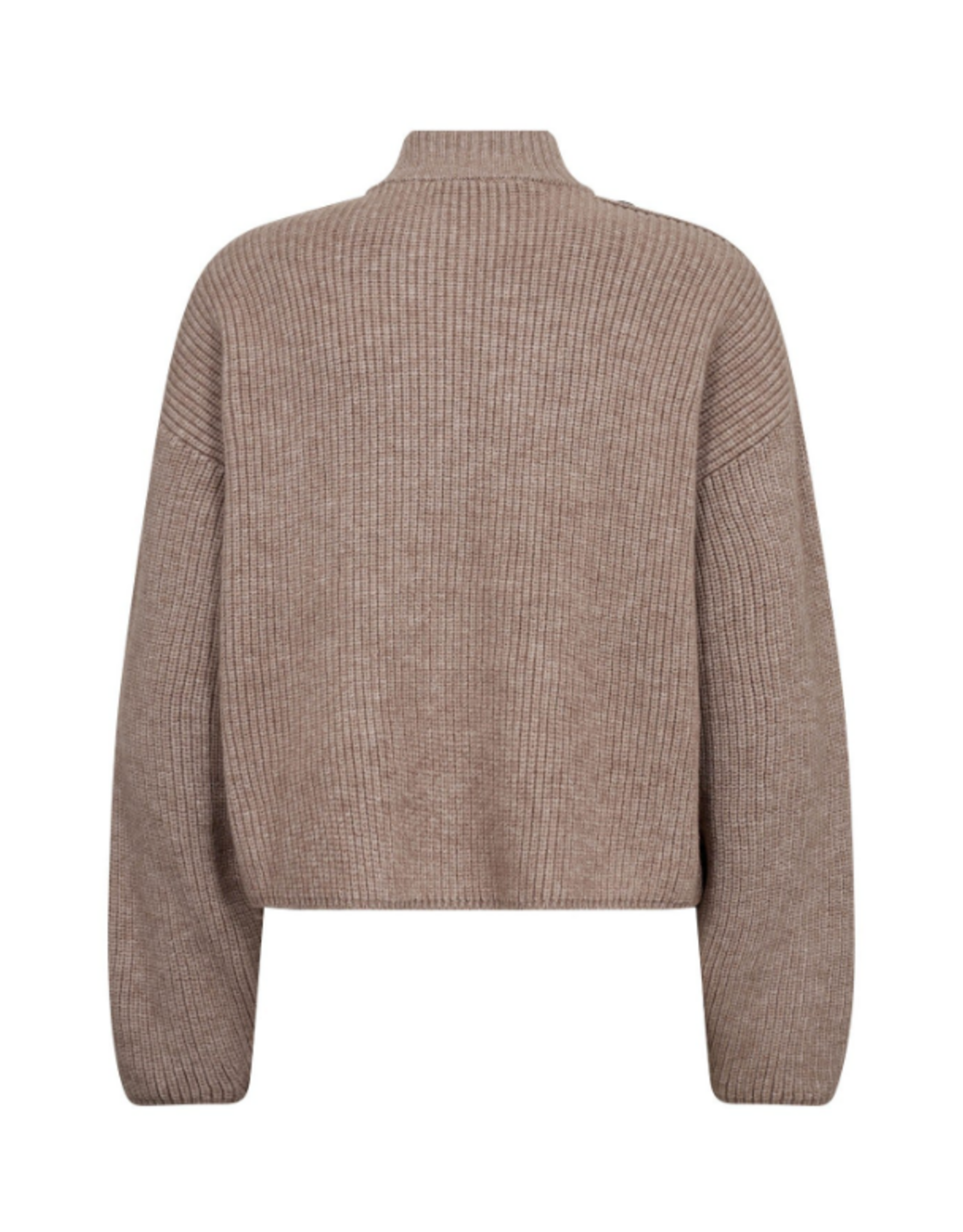 Co'Couture Row Utility Cardigan Mink