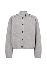 Co'Couture Row Utility Cardigan Grey Melange