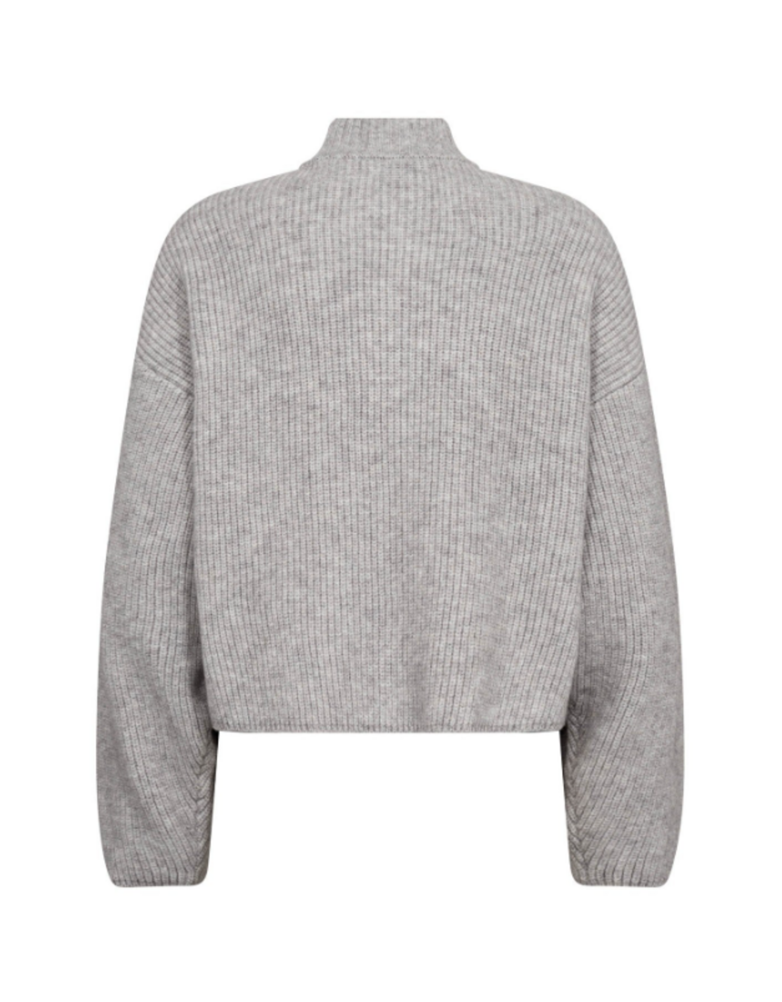 Co'Couture Row Utility Cardigan Grey Melange
