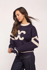Co'Couture Row Coco Logo Knit Navy