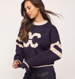 Co'Couture Row Coco Logo Knit Navy