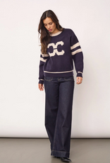 Co'Couture Row Coco Logo Knit Navy