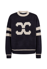 Co'Couture Row Coco Logo Knit Navy