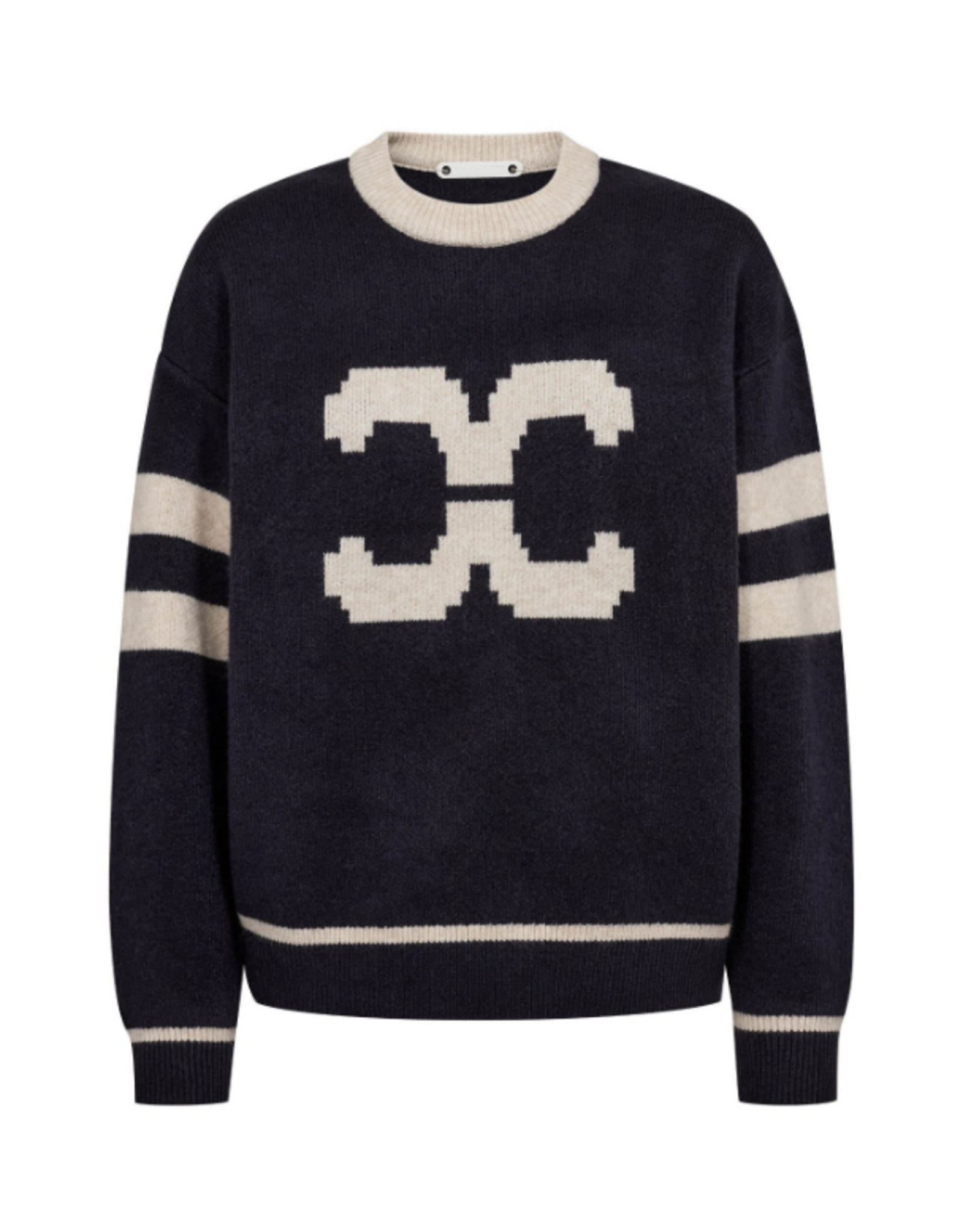 Co'Couture Row Coco Logo Knit Navy