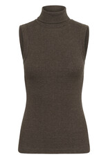 InWear Dagna Melange Rollneck Top Chocolate Brown