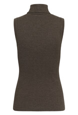 InWear Dagna Melange Rollneck Top Chocolate Brown
