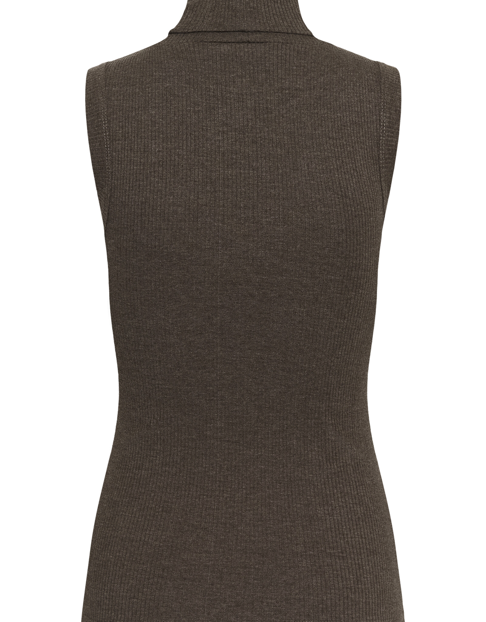 InWear Dagna Melange Rollneck Top Chocolate Brown