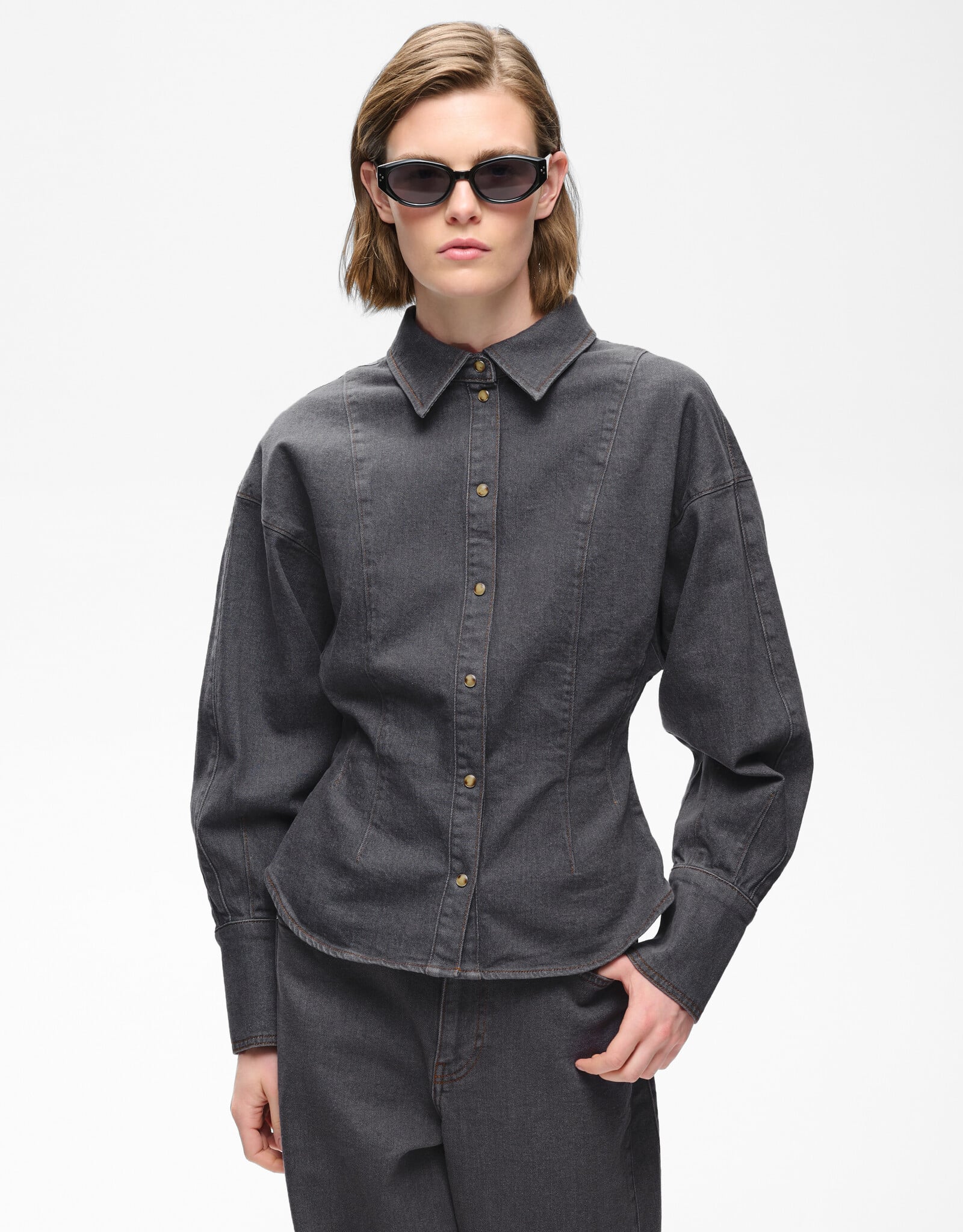 InWear Haruki Fitted Shirt Medium Grey
