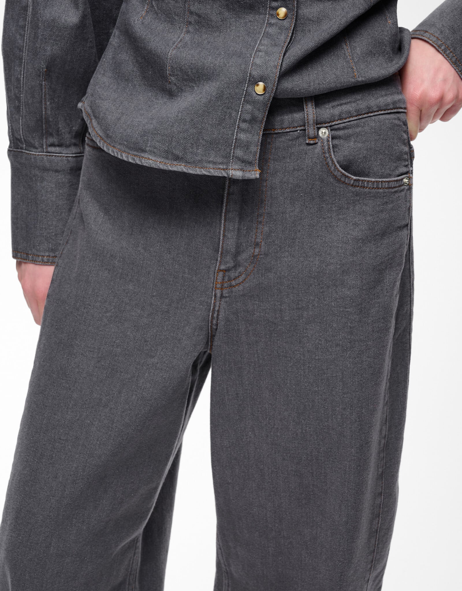 InWear Haruki Wide Jeans Medium Grey
