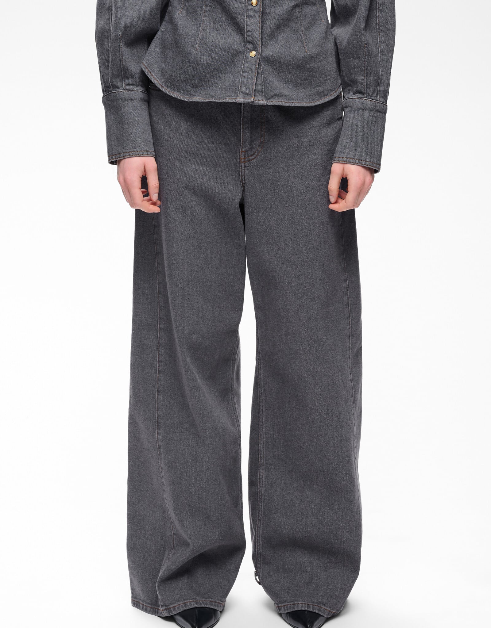 InWear Haruki Wide Jeans Medium Grey