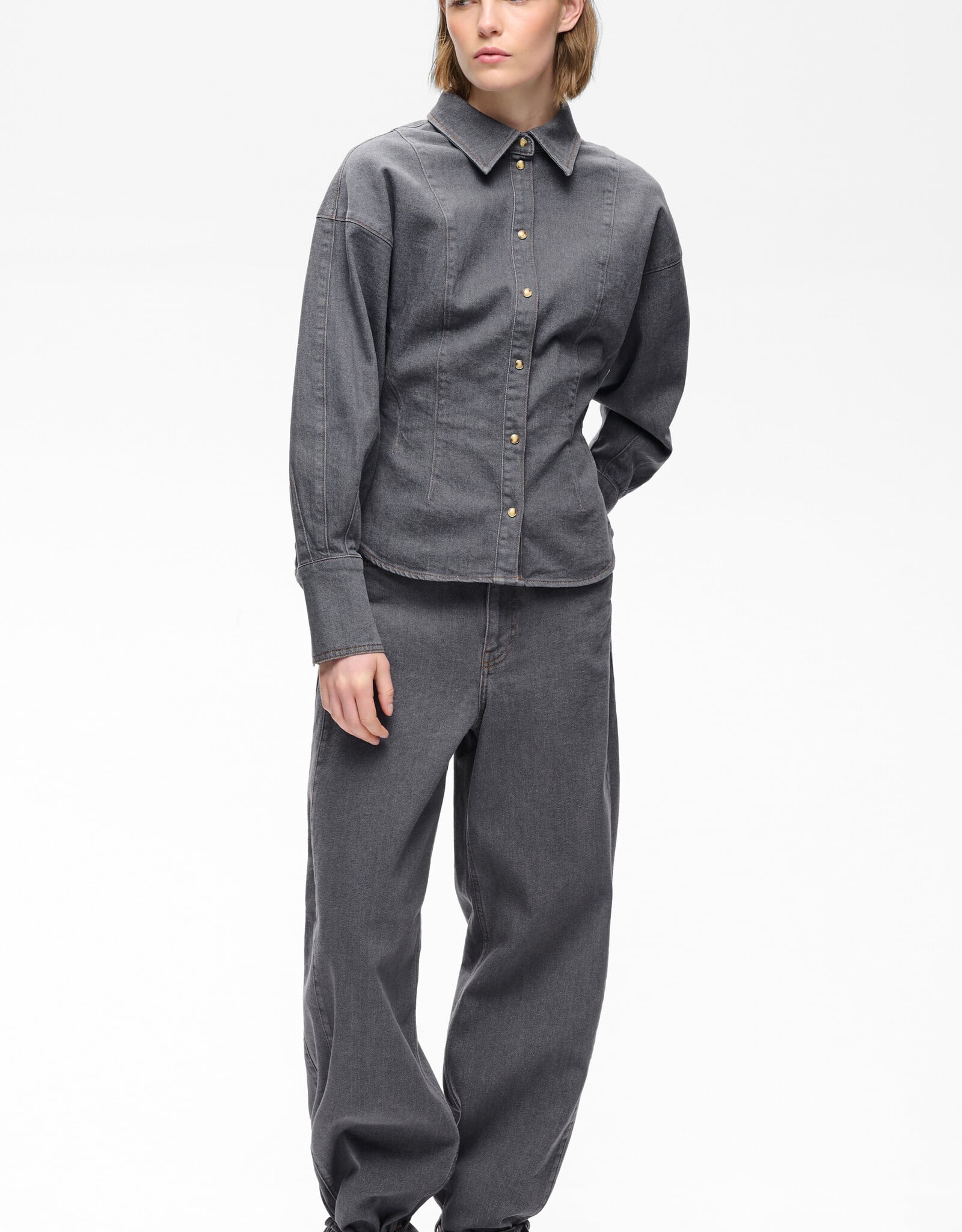 InWear Haruki Wide Jeans Medium Grey