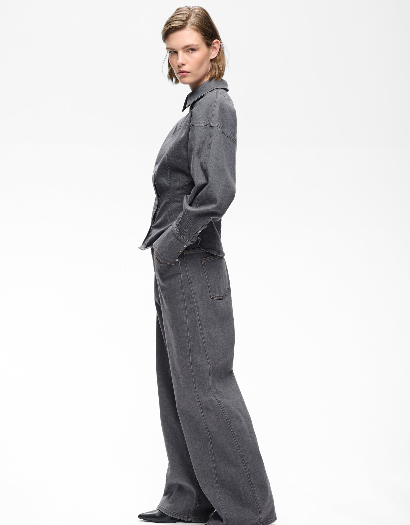 InWear Haruki Wide Jeans Medium Grey