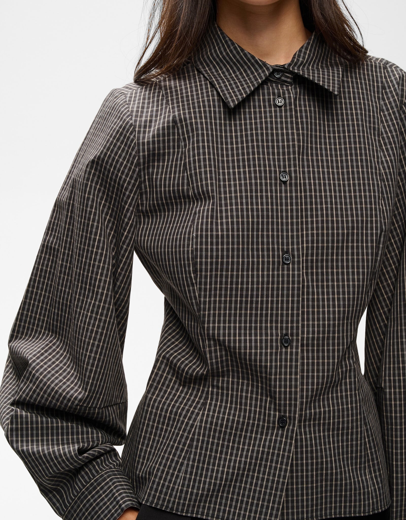 InWear Milles Fitted Shirt Black Graphite
