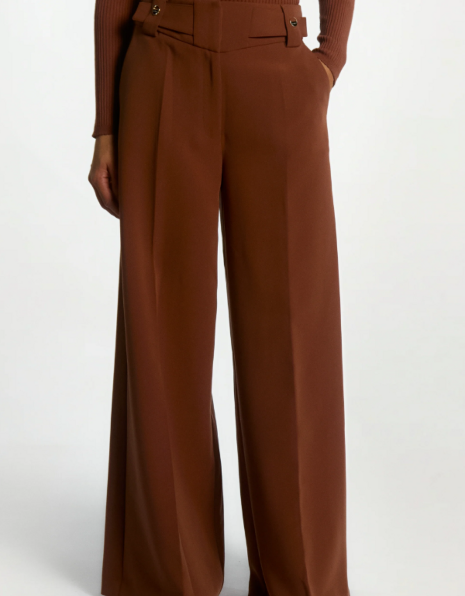 Aaiko Nore Button Trousers Sorrel Horse