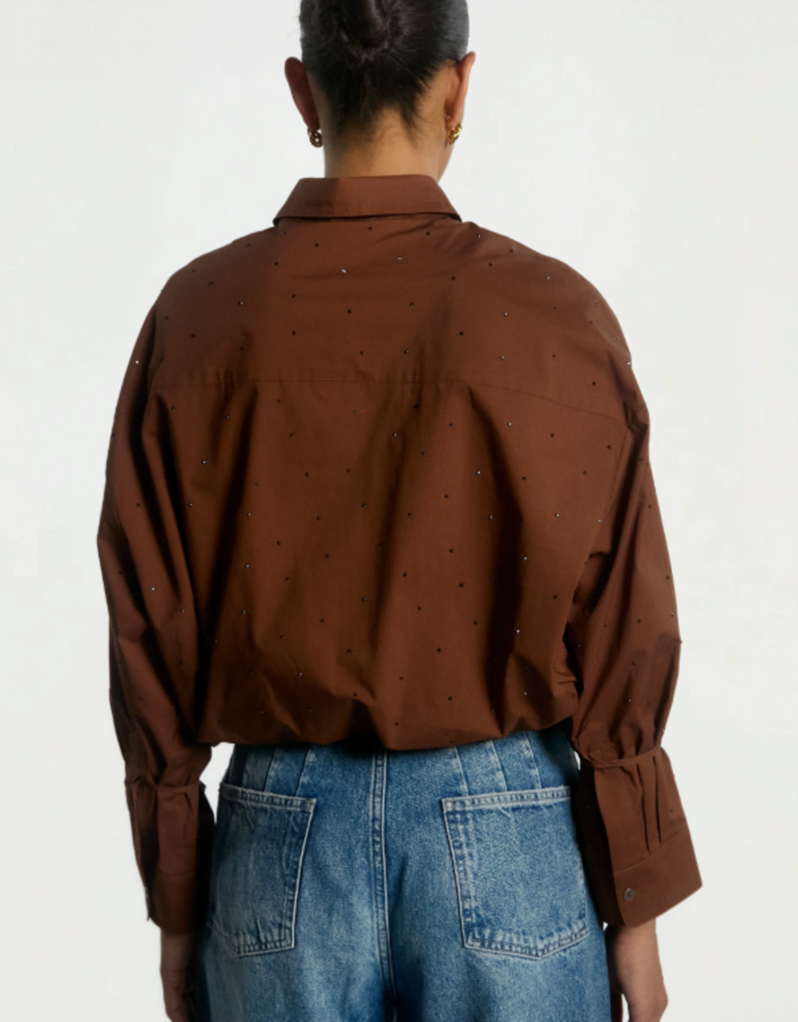 Aaiko Mikkie Strass Blouse Sorrel Horse