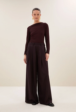 By Bar Leya Melange Stripe Top Pecan