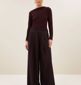 By Bar Leya Melange Stripe Top Pecan