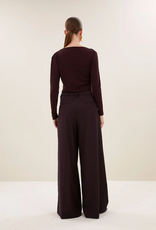 By Bar Leya Melange Stripe Top Pecan