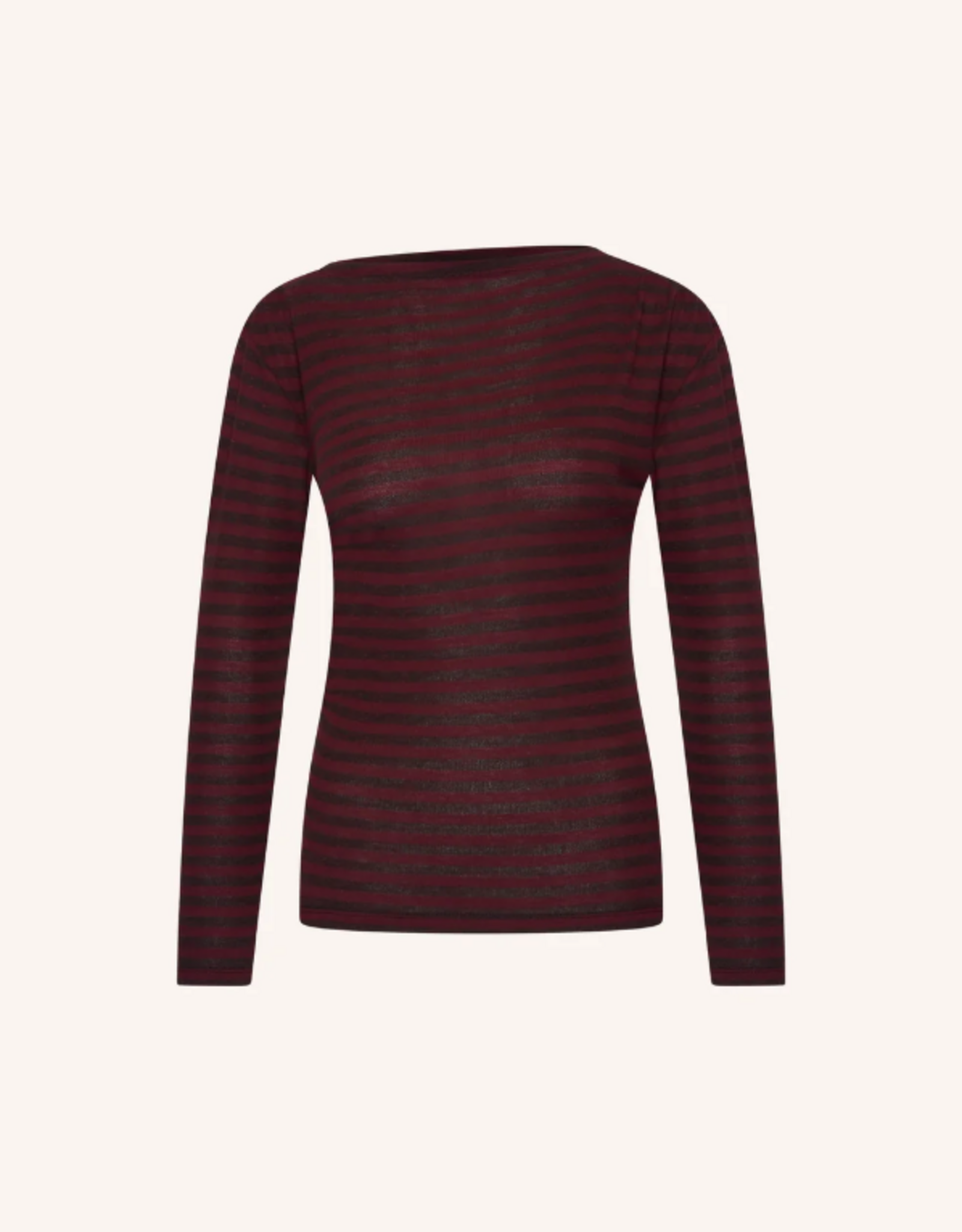 By Bar Leya Melange Stripe Top Pecan