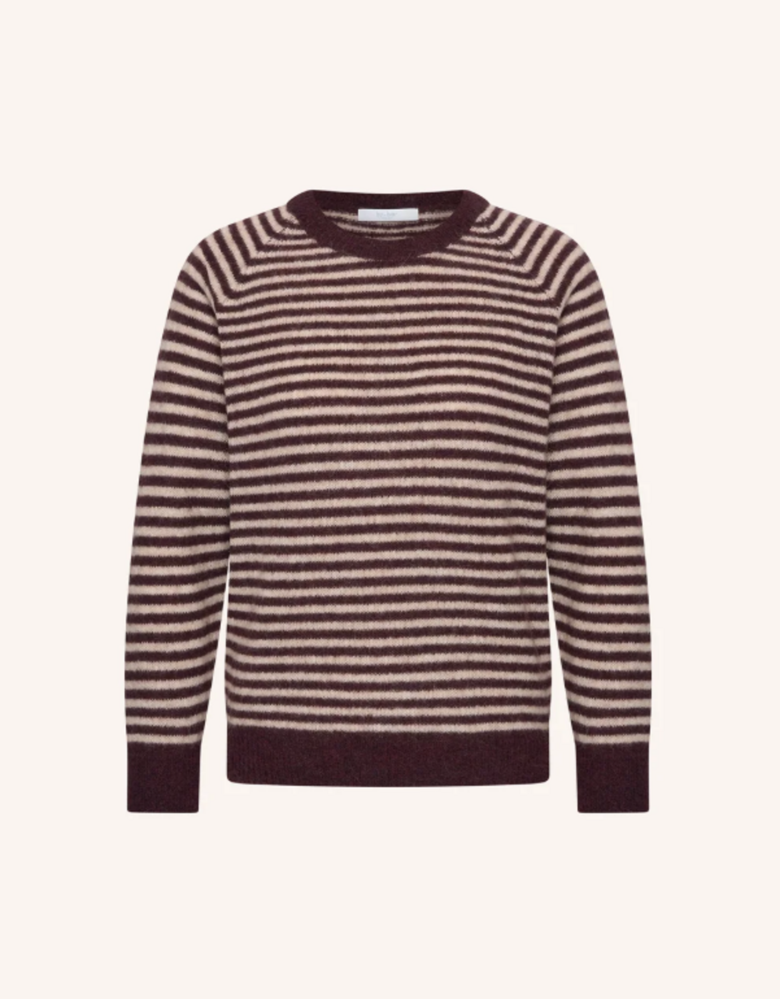 By Bar Sally Stripe Pullover Burgundy Chrush