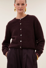 By Bar Cleo Cardigan Deep Wine